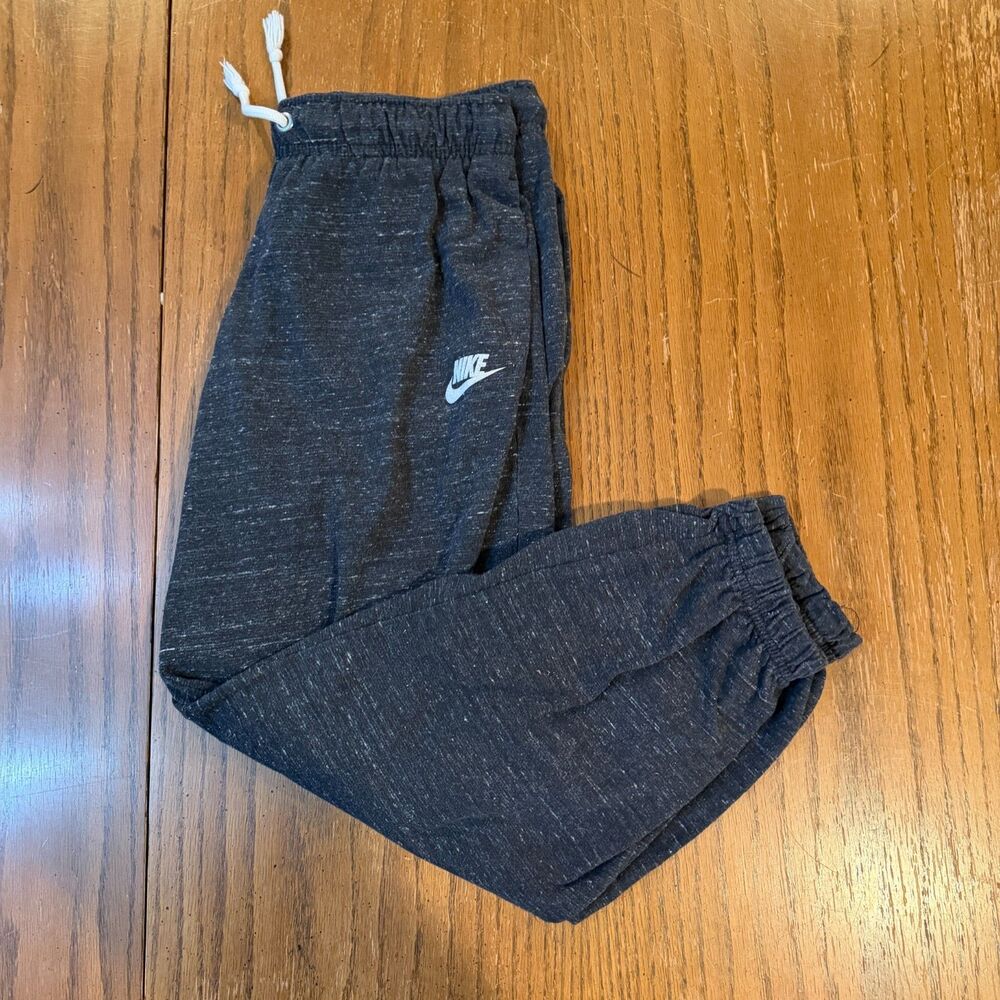 Nike Jogger Sweatpants Black Speckled Fleece Lounge Athleisure S